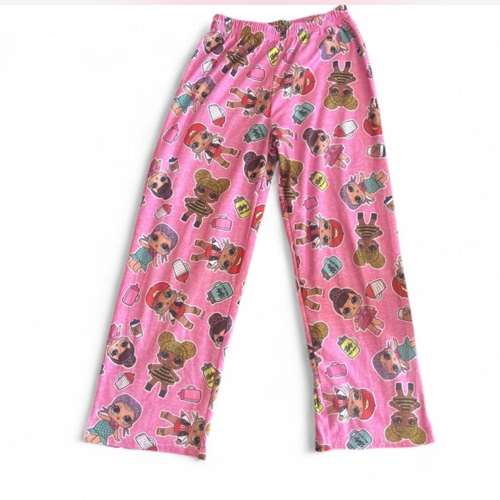 L.O.L. Surprise! Pink Character Pajama Bottoms size 10 girls